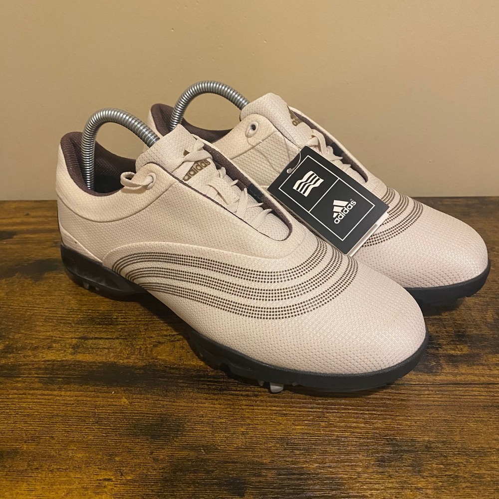 Adidas Womens Driver Wave NWP Golf Shoes White Brown Size 8 NEW rare color